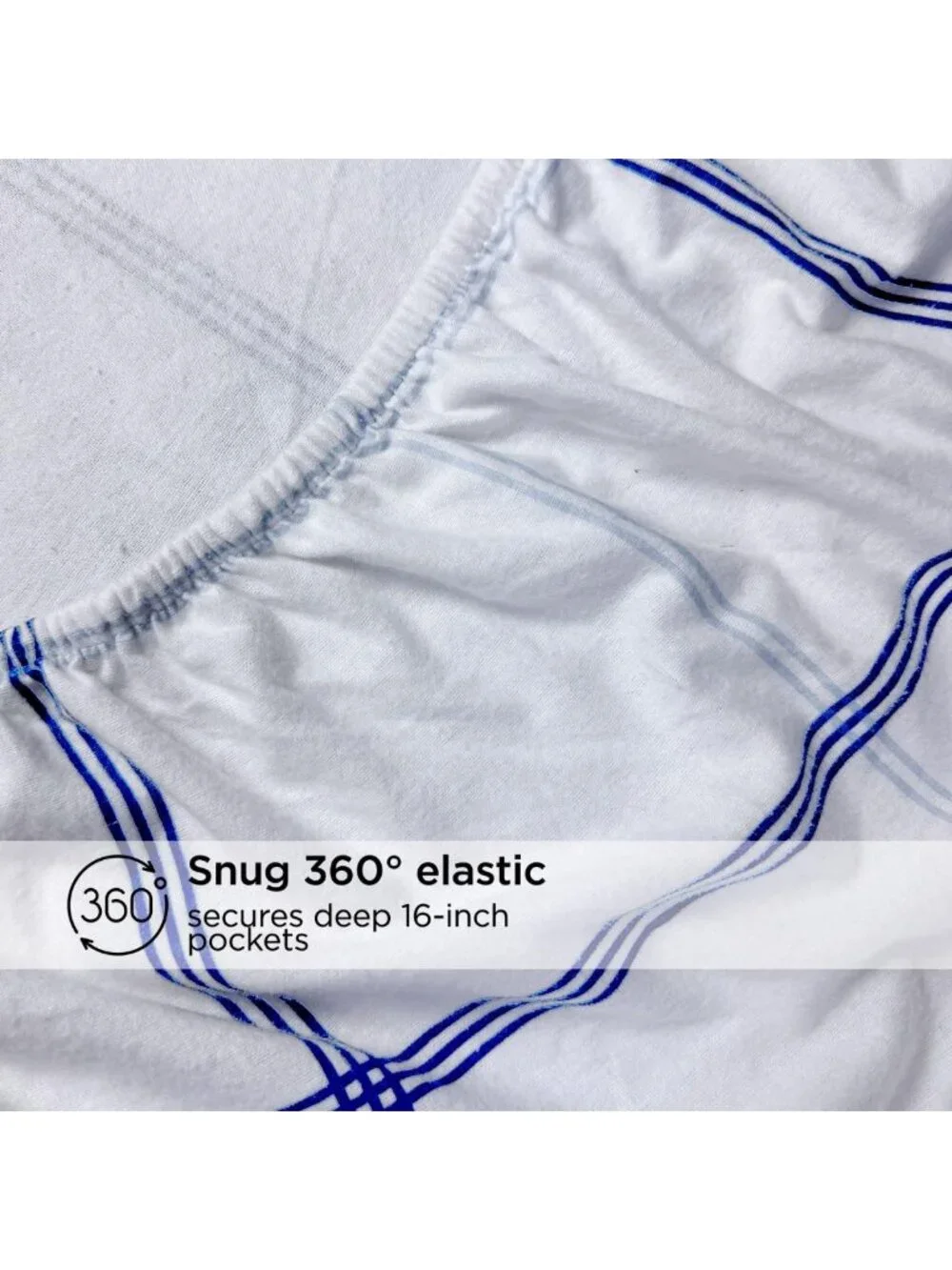 Super Soft Organic Cotton Flannel Sheet Set, Deep Pocket, Warm Classic Blue